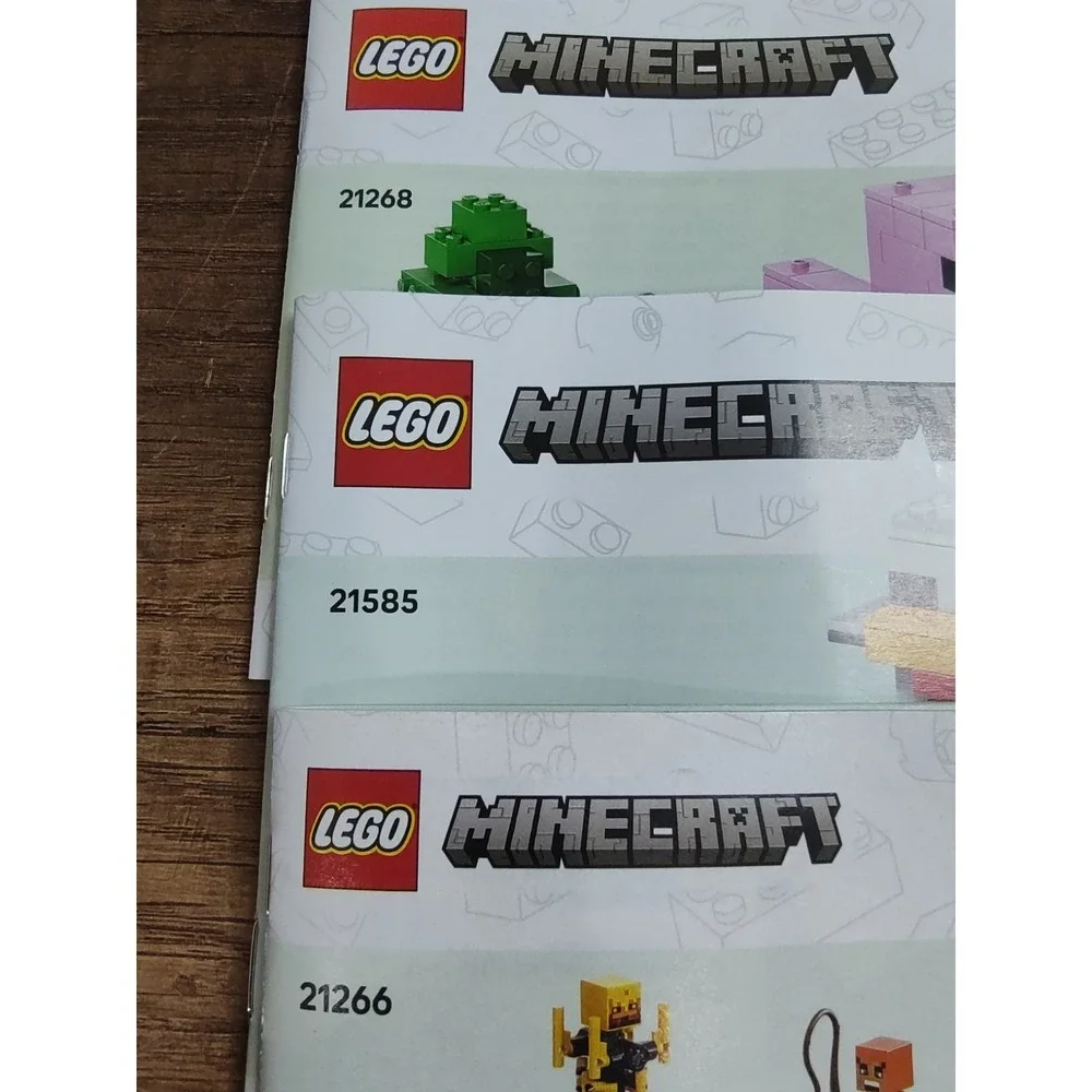 LEGO Minecraft Manuals Instructions Booklets Lot Of 3 (Just Books No Pieces) - Picture 2 of 2